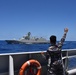 Indonesian Navy Sailor Waves at ARM Benito Juarez