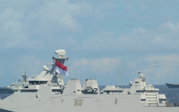 Indonesian Navy Frigate KRI I Gusti Ngurah Rai (332) at Sea Phase