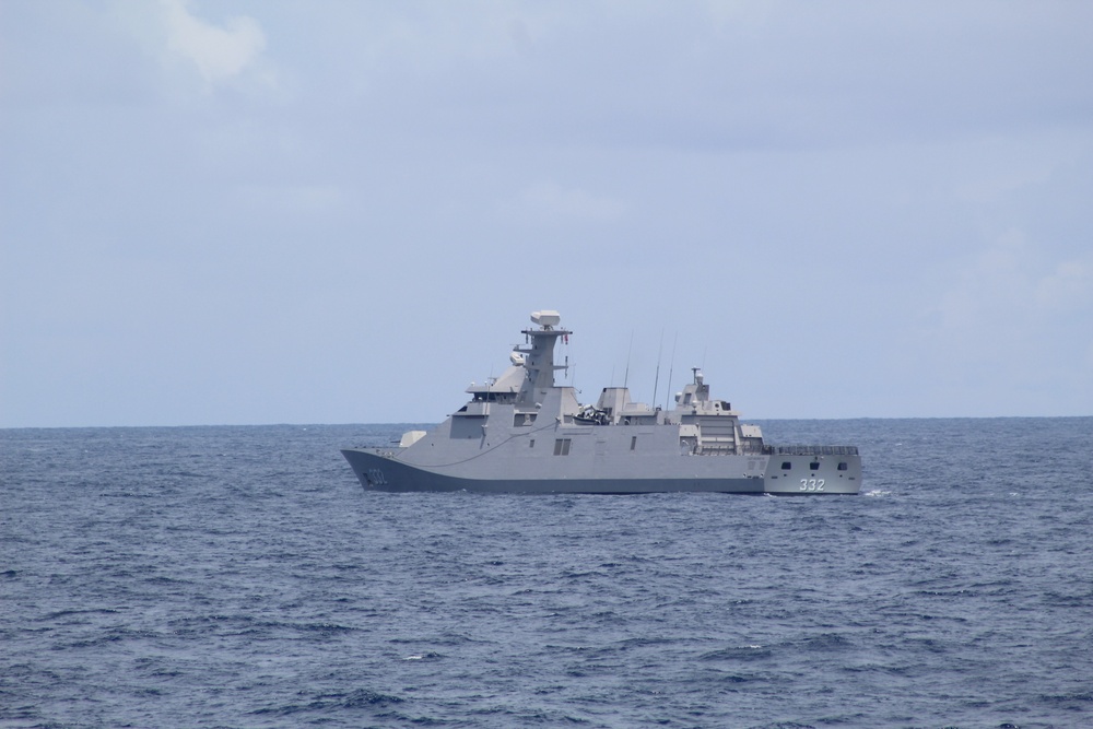 Indonesian Navy Frigate KRI I Gusti Ngurah Rai (332) during Sea Phase