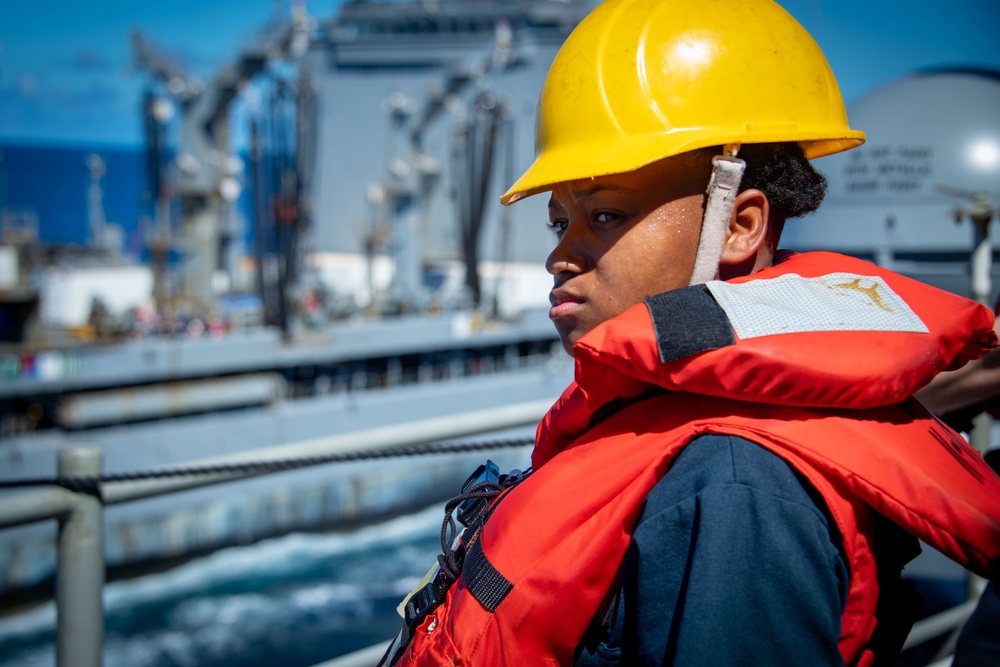 USS America (LHA 6) Conducts a Fueling-at-Sea