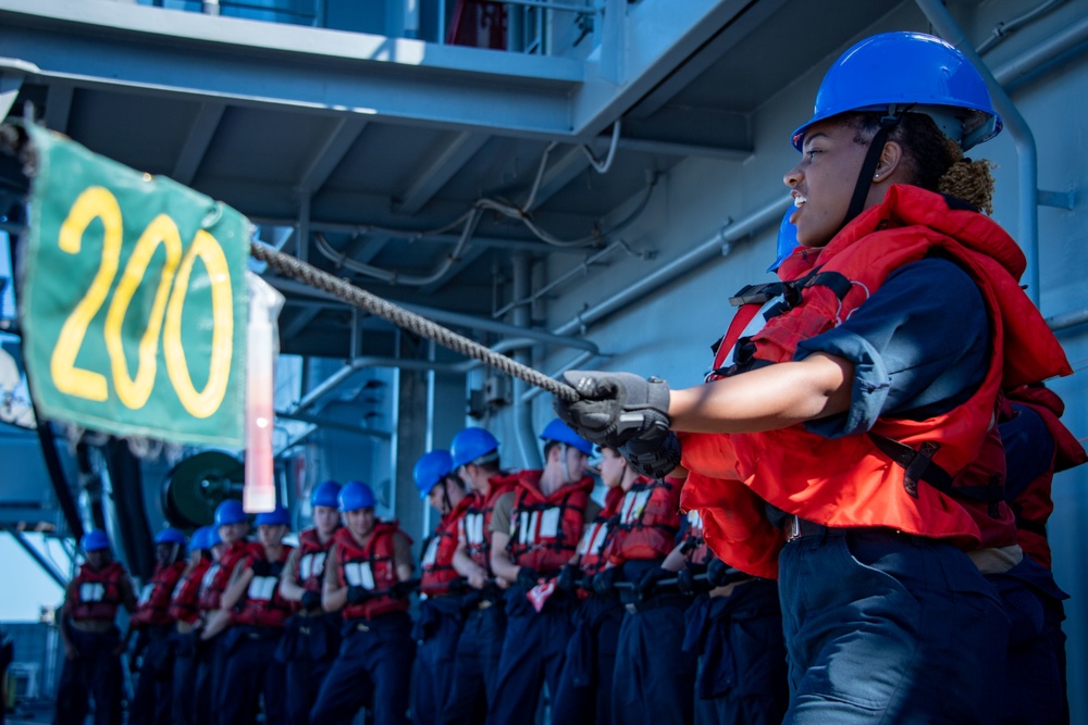 USS America (LHA 6) Conducts a Fueling-at-Sea