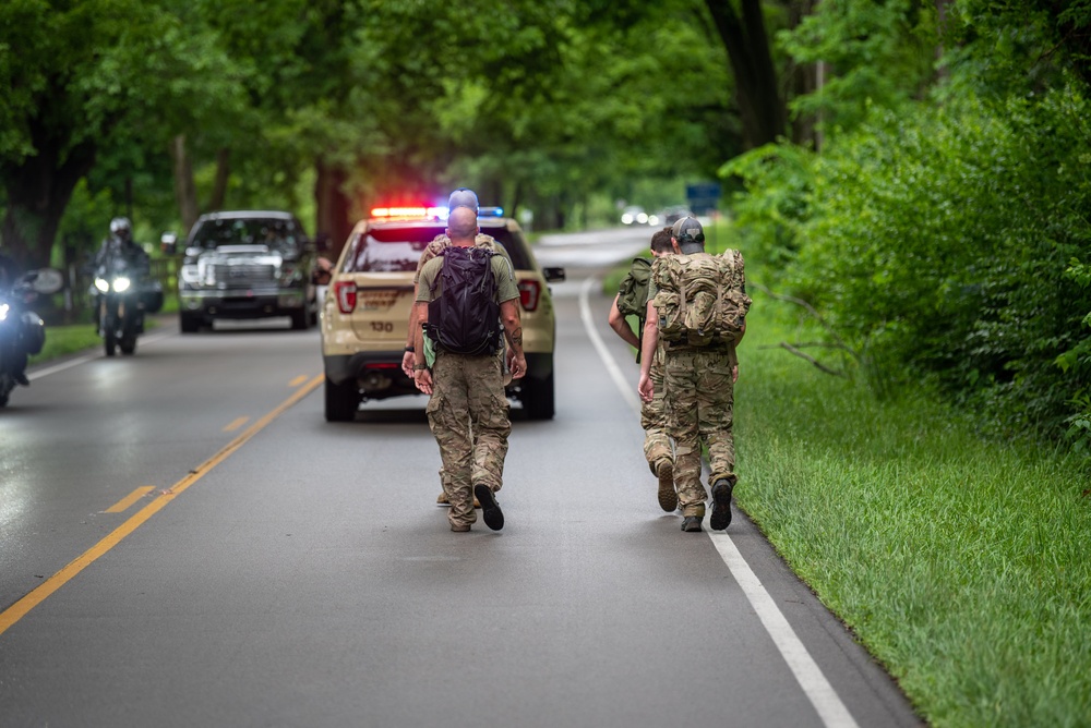 123rd Special Tactics Squadron perform Ruck March for fallen Airmen