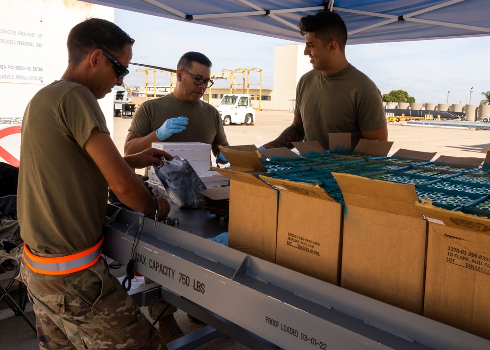 F-16 Fighting Falcons and F-18 Flight Operations