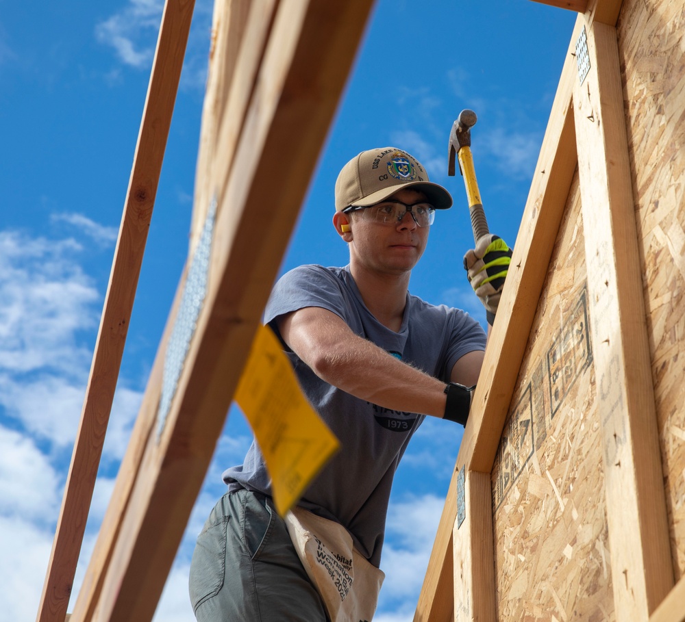 Sailors and Midshipmen Assist Habitat for Humanity
