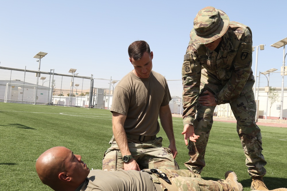 Task Force Spartan Medics Conduct Medical Training