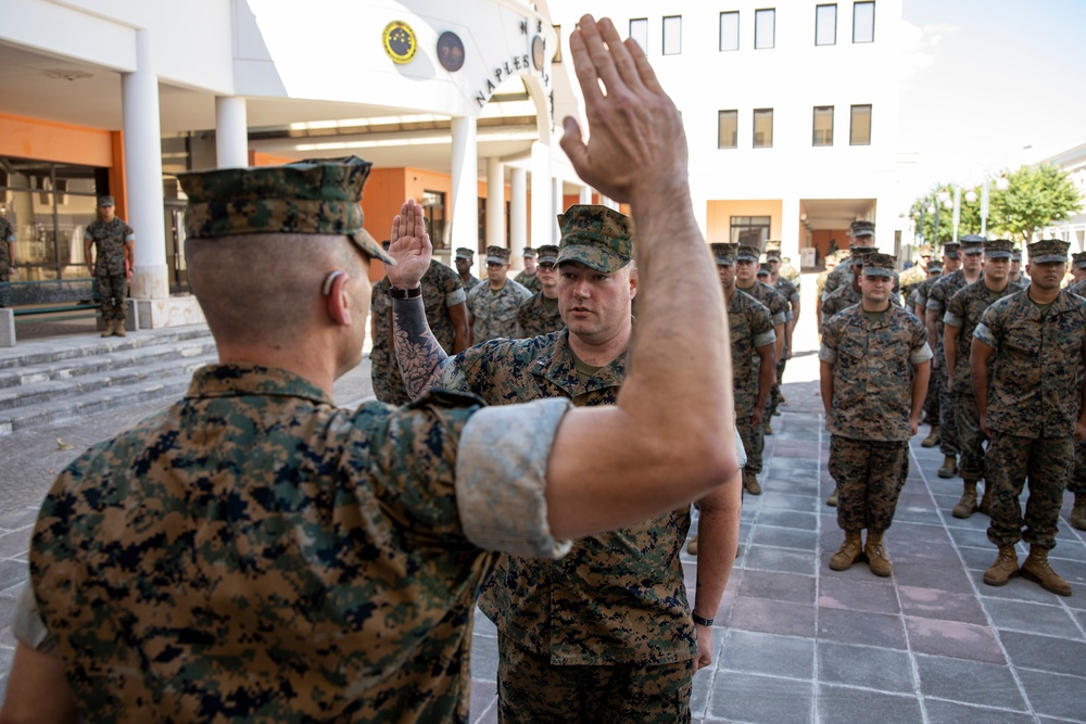 Task Force 61/2 Warrant Officer promotions