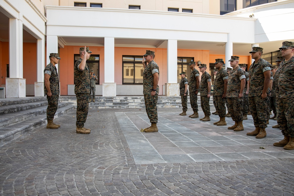 Task Force 61/2 Warrant Officer promotions