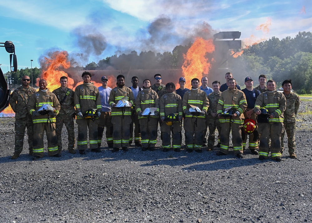 316th CES Fire Dept. hosts 2022 Fire Explorer Program cadets