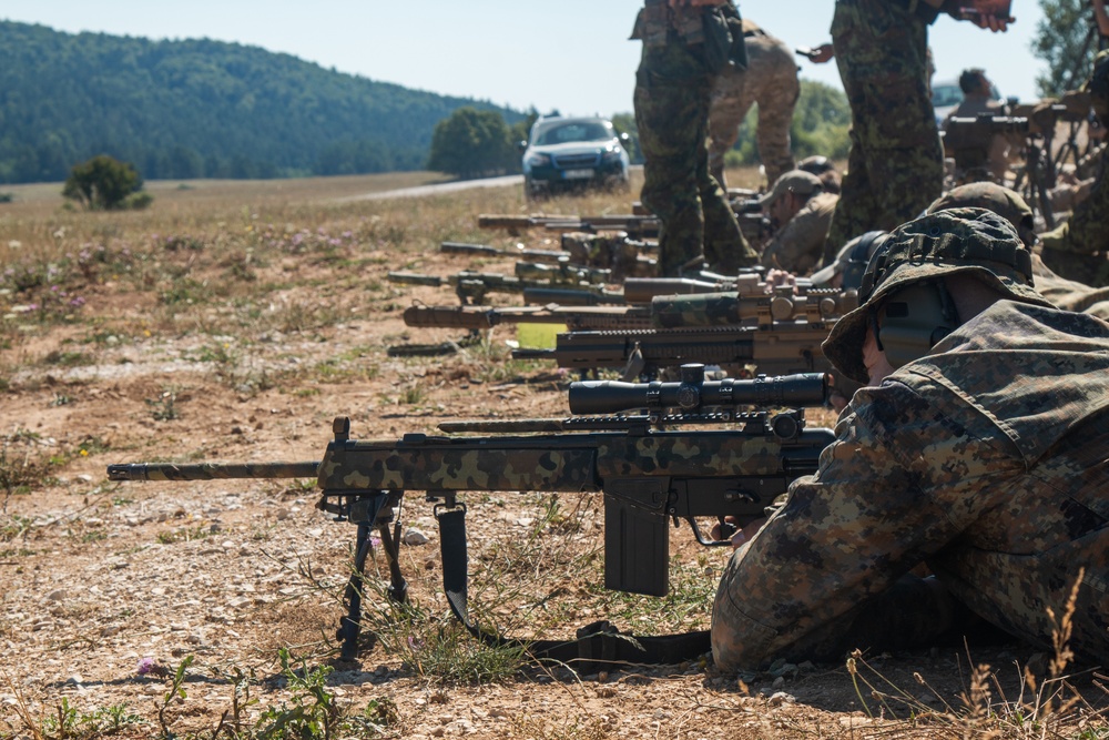 The European Best Sniper Team Competition begins at Hohenfels Training Area, Germany.