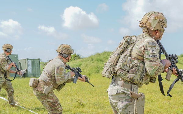 U.S. service members take part in joint-force marksmanship competition in Kenya