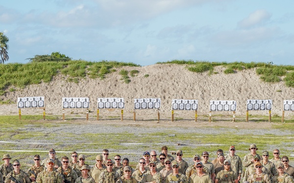 U.S. service members take part in joint-force marksmanship competition in Kenya
