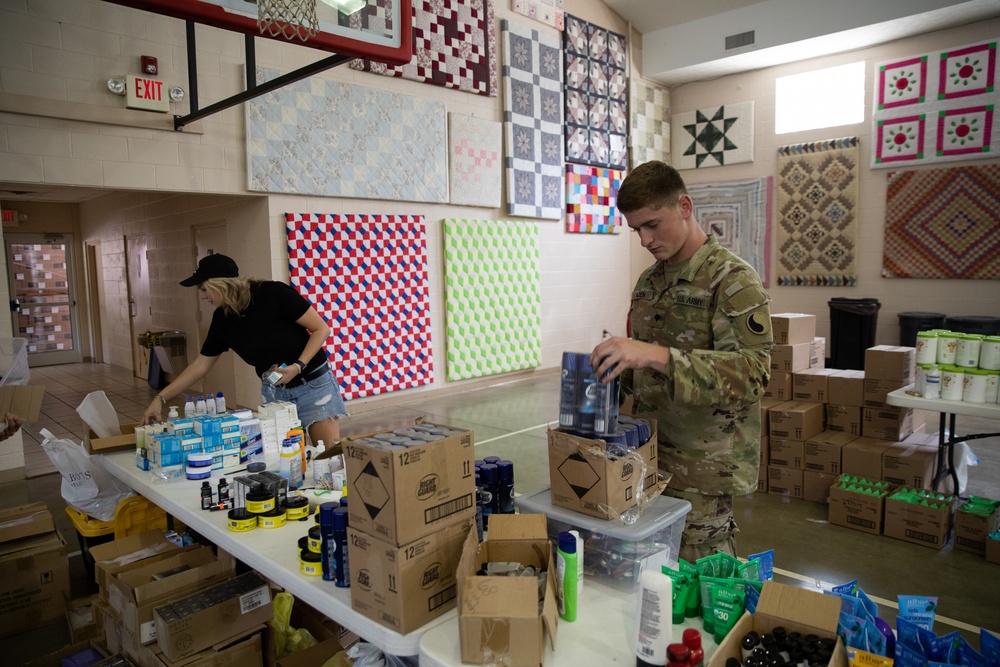Kentucky National Guard augments flood relief supply locations