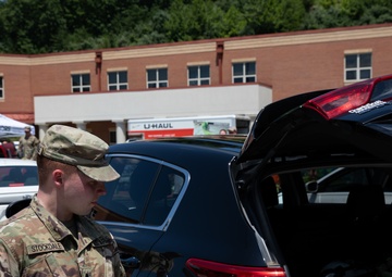 Kentucky National Guard augments flood relief supply locations