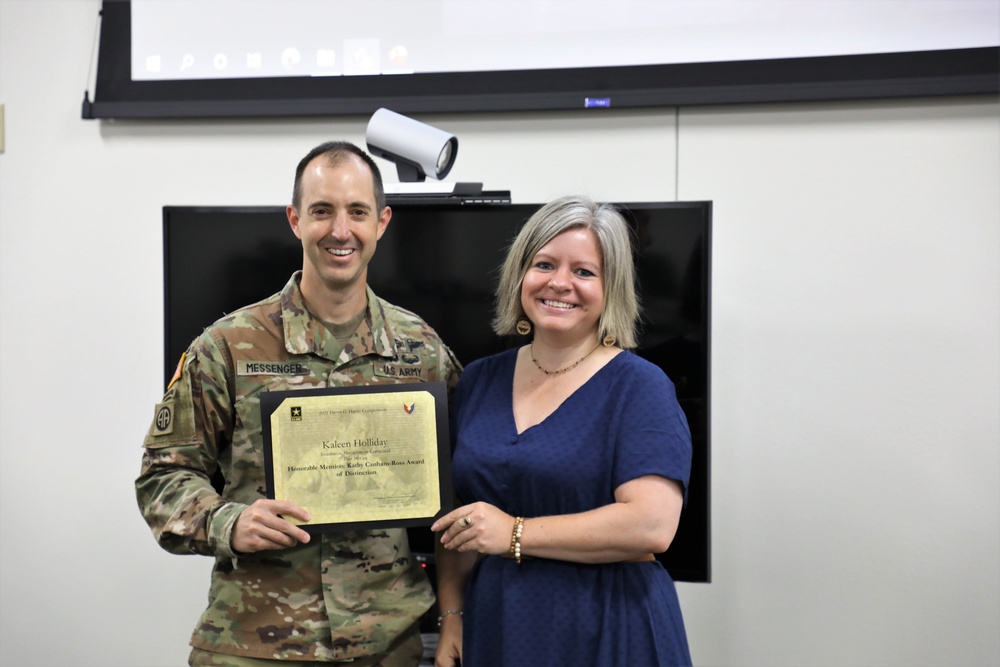 Fort McCoy PAO team members presented with Army Material Command awards