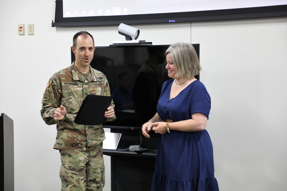 Fort McCoy PAO team members presented with Army Material Command awards