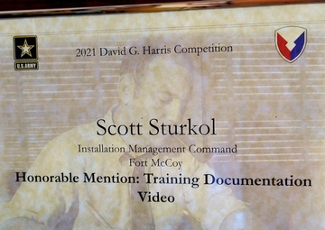 Fort McCoy PAO team members presented with Army Material Command awards