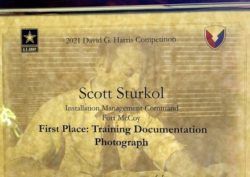 Fort McCoy PAO team members presented with Army Material Command awards