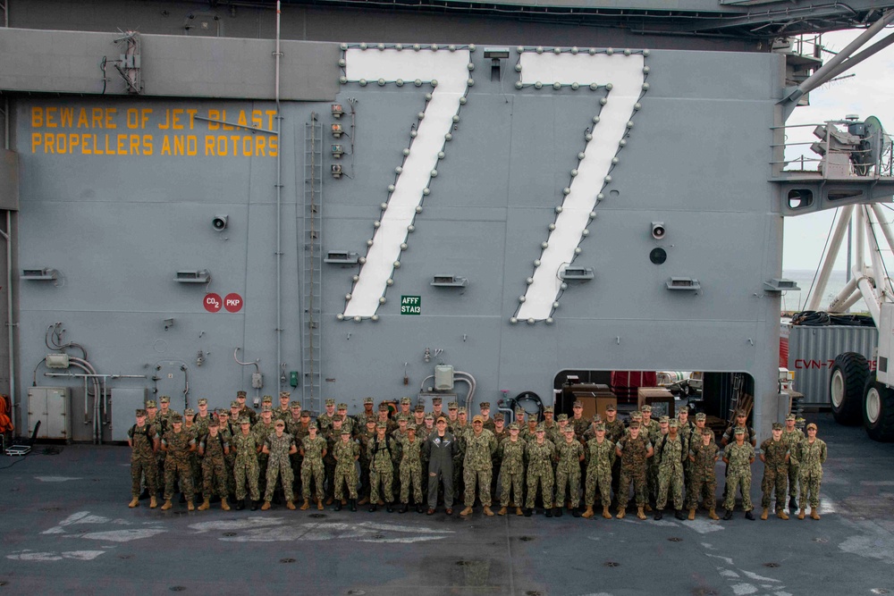 Midshipmen Visit GHWB
