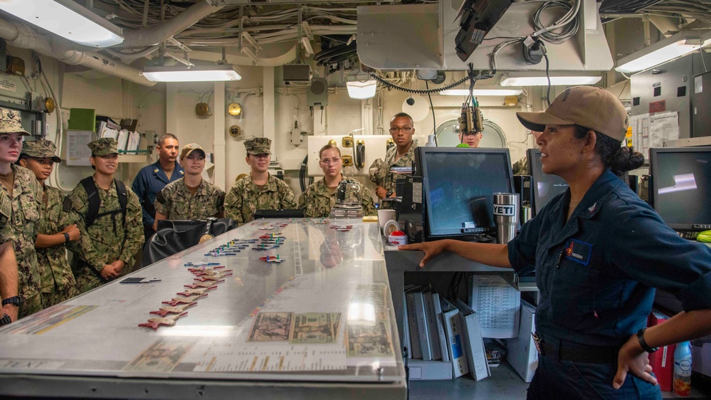 Midshipmen Visit GHWB