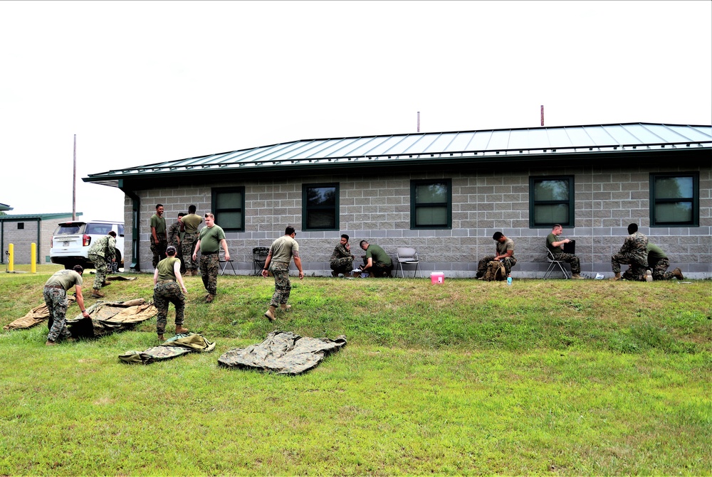 Valkyrie training for Navy Hospital Corpsmen part of 2nd Battalion, 24th Marines’ time at Fort McCoy