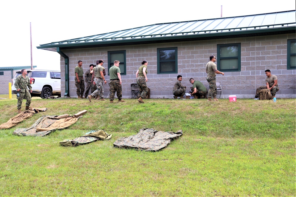 Valkyrie training for Navy Hospital Corpsmen part of 2nd Battalion, 24th Marines’ time at Fort McCoy