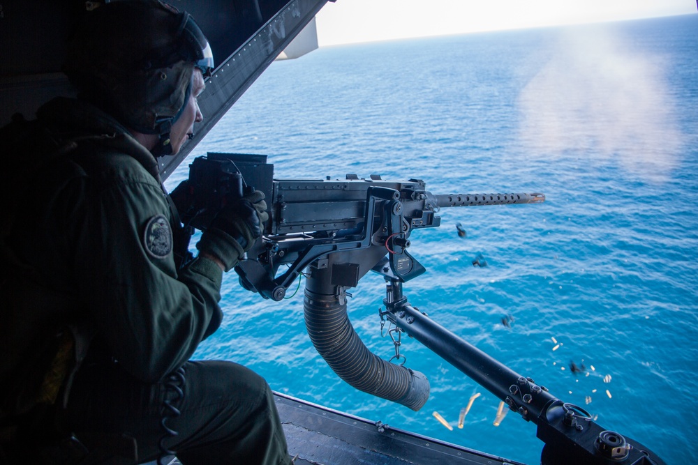 U.S. Marine Corps MV-22B Osprey Live Fire Drills