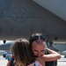 Col. Tom 'Sling' Bladen, prior 104FW commander, flies 'fini-flight'