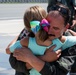 Col. Tom 'Sling' Bladen, prior 104FW commander, flies 'fini-flight'