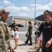 Col. Tom 'Sling' Bladen, prior 104FW commander, flies 'fini-flight'