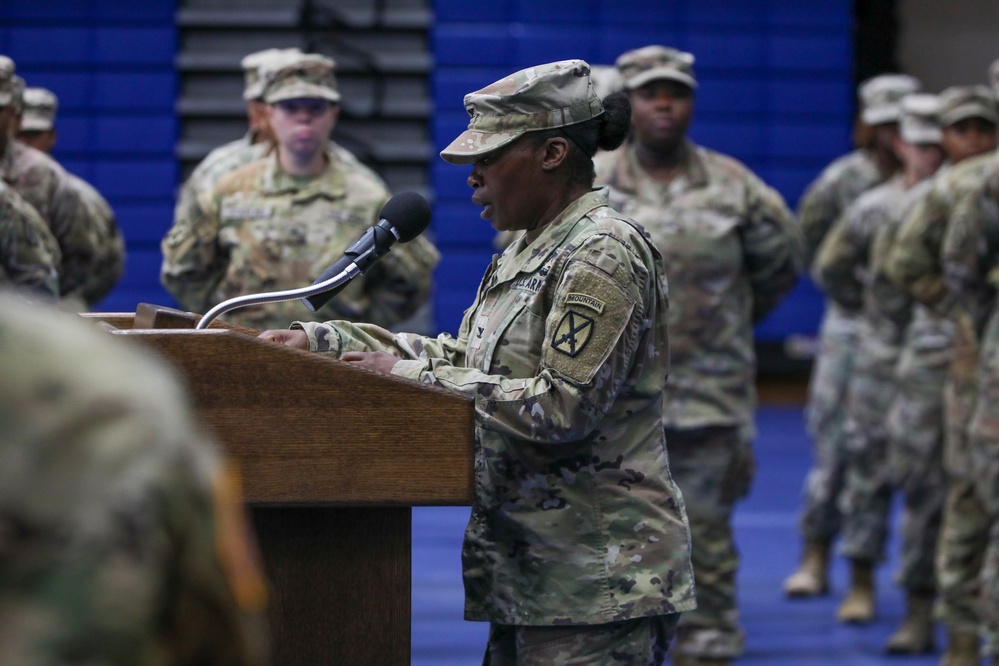 Alpha Company Soldiers return to Fort Drum