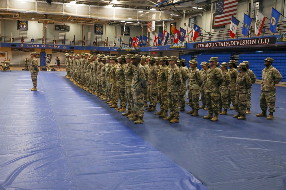 Alpha Company Soldiers return to Fort Drum