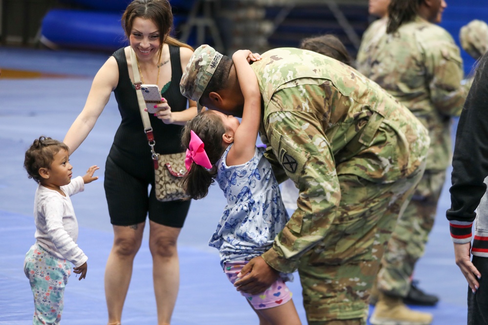 Alpha Company Soldiers return to Fort Drum