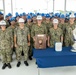 Adm. Caudle, USFFC, presents Battenberg Cup to USS Mitscher (DDG 57)