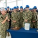 Adm. Caudle, USFFC, presents Battenberg Cup to USS Mitscher (DDG 57)