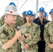 Adm. Caudle, USFFC, presents Battenberg Cup to USS Mitscher (DDG 57)