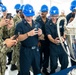 Adm. Caudle, USFFC, presents Battenberg Cup to USS Mitscher (DDG 57)