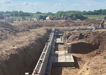 652nd Engineer Company lays foundation for Wisconsin’s Freedom Park