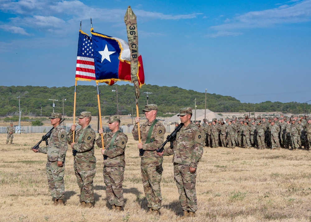 36th Combat Aviation Brigade Casing Ceremony