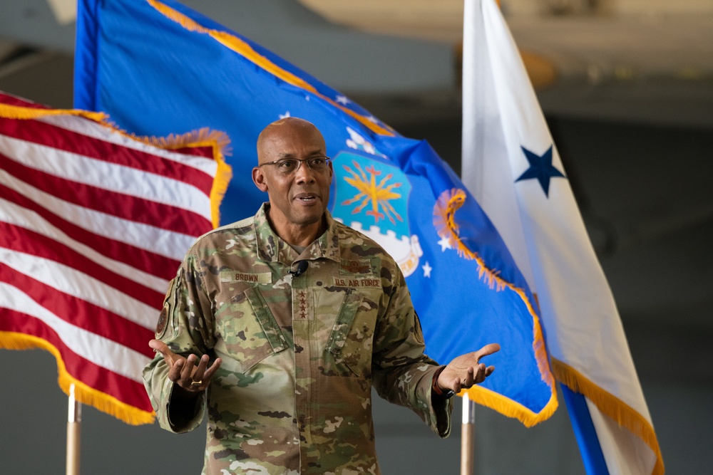 CSAF visits Travis Air Force Base