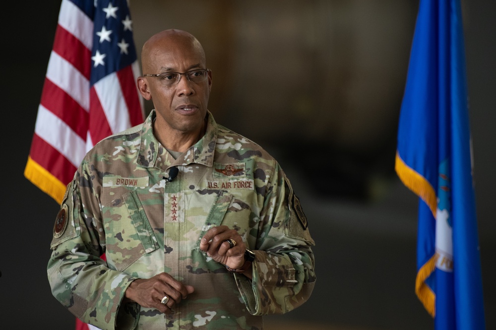 CSAF visits Travis Air Force Base