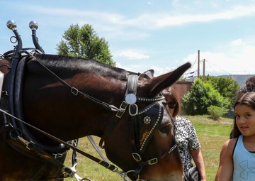 Fort Carson Mounted Color Guard visit the Garfield County Fair 2022