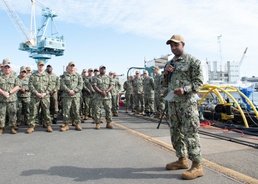 Louisiana Conducts Crew Split Ceremony