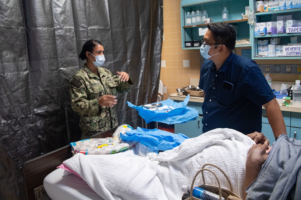 Pacific Partnership 2022 Medical Personnel Provide Services at the Belau National Hospital