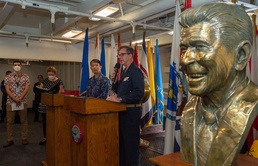 USS Ronald Reagan (CVN 76) Hosts JMSDF Staff
