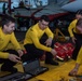 USS Ronald Reagan (CVN 76) Sailors conduct firefighting equipment inspection