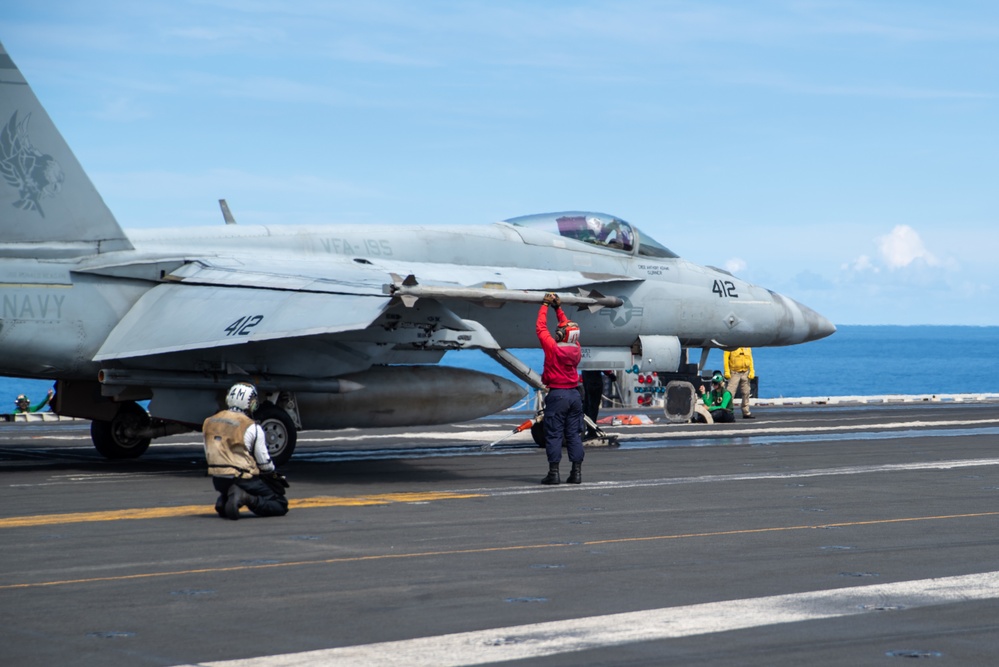 USS Ronald Reagan (CVN 76) conducts flight operations