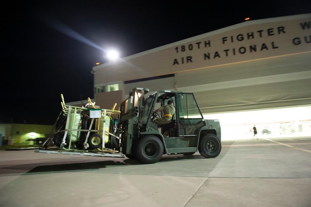 180FW Conducts Large-Scale Readiness Exercise