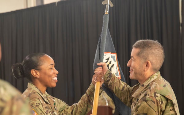Receiving the Guidon