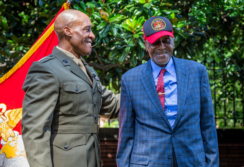 Lt. Gen. Michael Langley becomes the Marine Corps' first African American four-star general