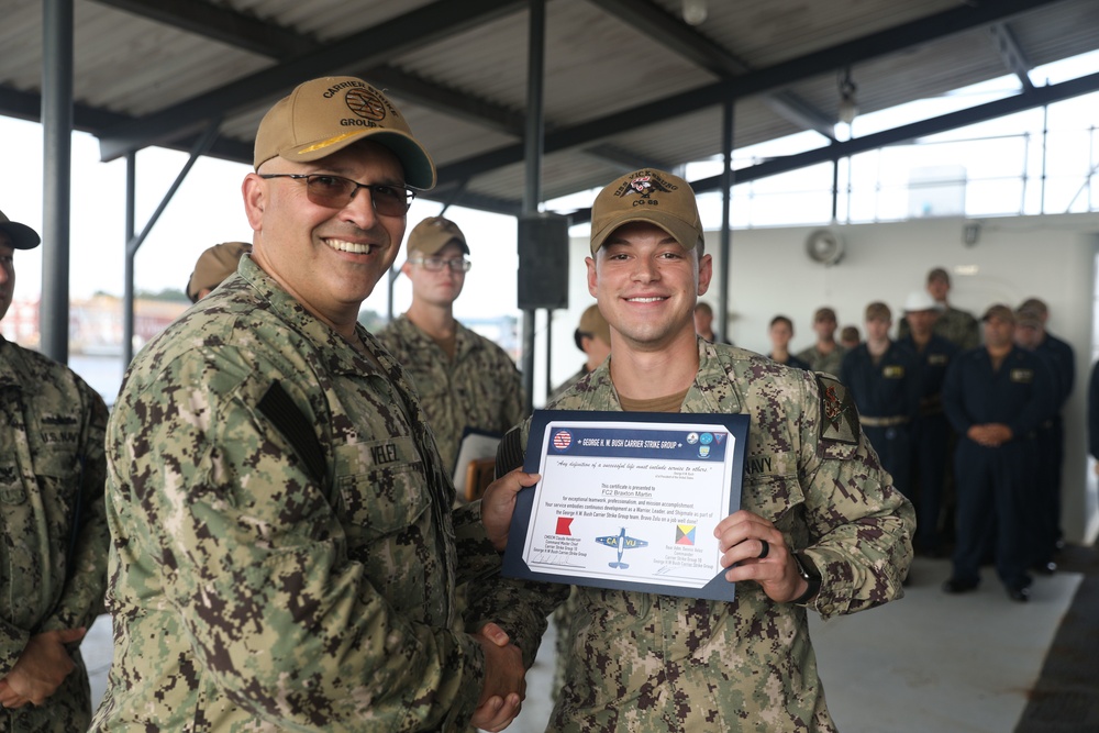 USS Vicksburg Admiral Visit